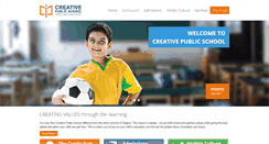 Desktop Screenshot of creativepublicschool.com