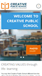 Mobile Screenshot of creativepublicschool.com